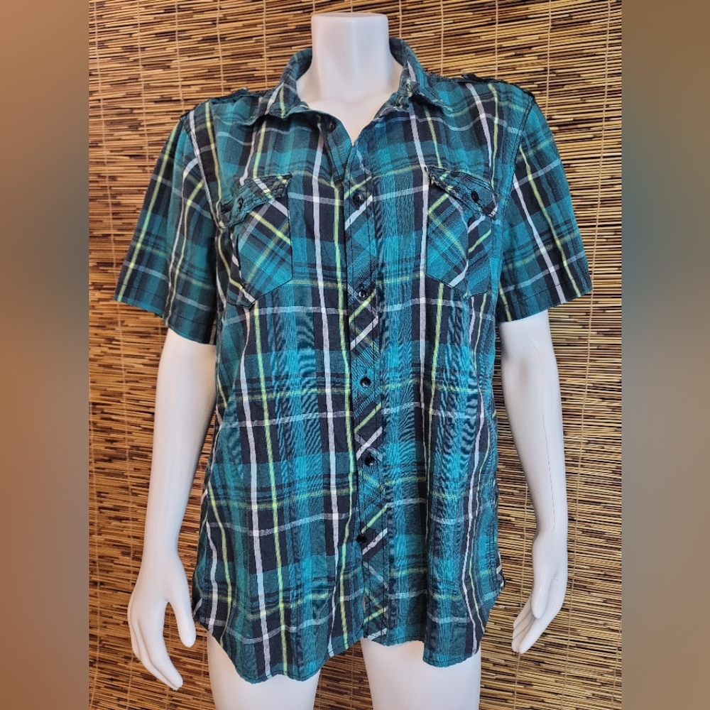 Plaid Short Sleeve Shirt